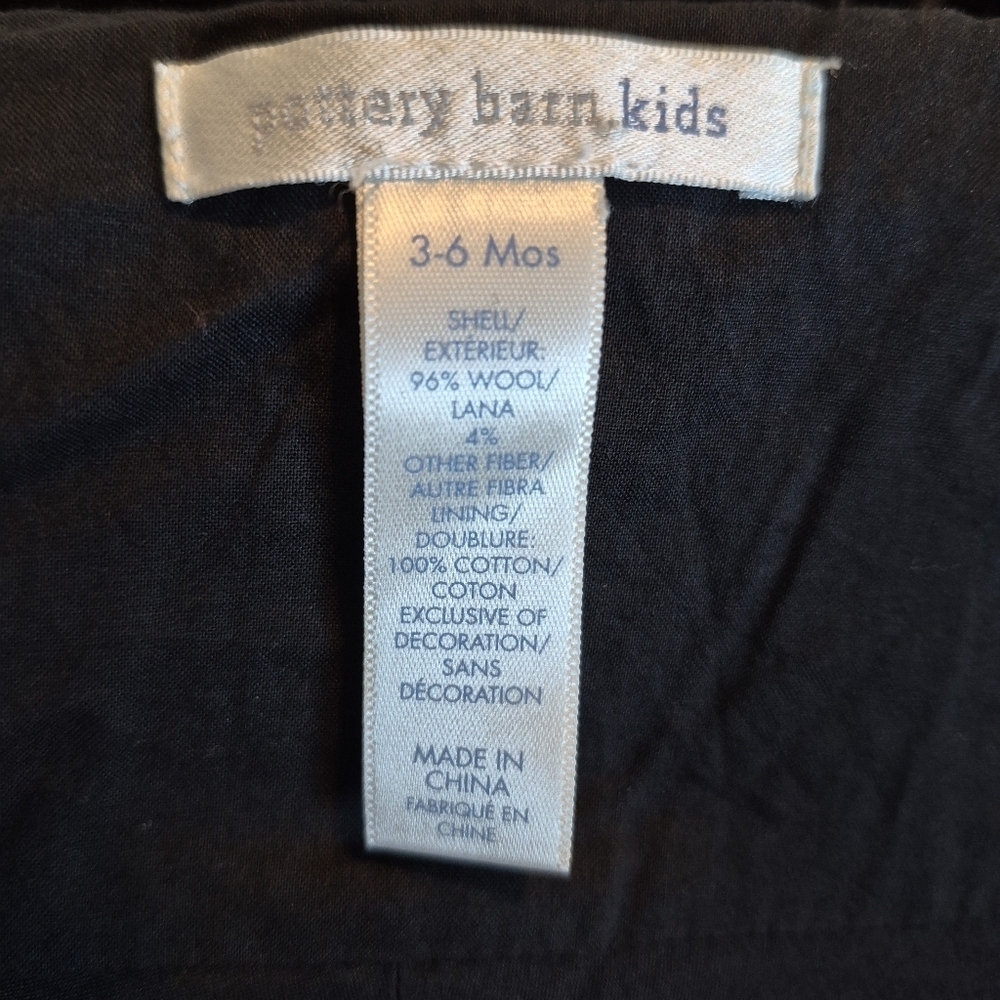 Pottery Barn girls size 3-6 months 98% wool outer 100% cotton inside VGUC - Picture 4 of 7